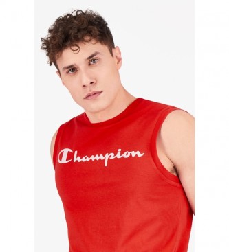 Champion Tank Script Logo T-shirt red