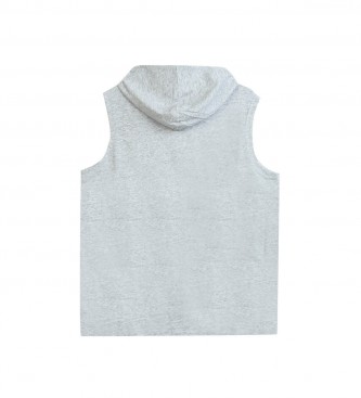 Champion Sleeveless T-shirt with grey hood