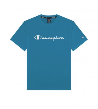 Champion Script Logo Print T-shirt blue