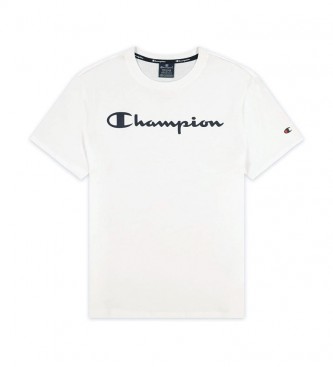 Champion Camiseta Script Logo Print blanco