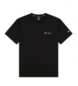 Champion T-shirt in maglia con logo piccolo nero