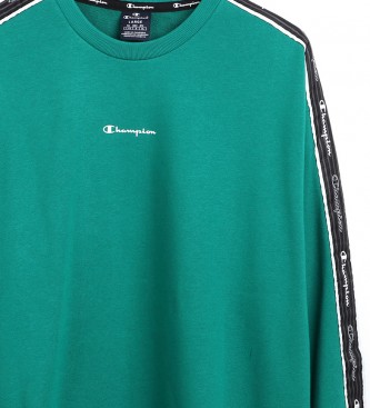 Champion Sweatshirt Jacquard Logo Tape vert
