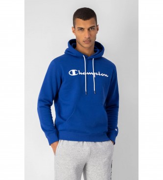Champion Sweatshirt Velo acolchoado logtipo azul