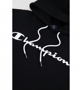 Champion Sweatshirt Fleece fleece quilted logo black