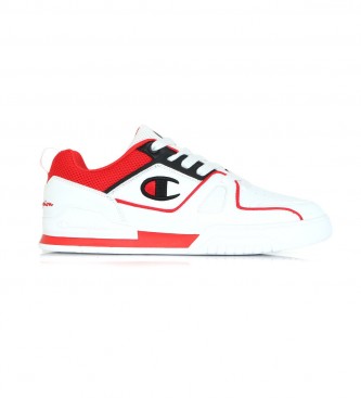 Champion Sapatos de basquetebol brancos, vermelhos