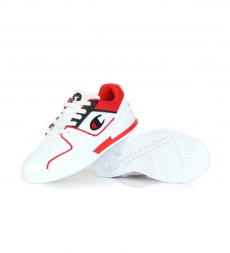 Champion Chaussures de basket-ball blanches, rouges