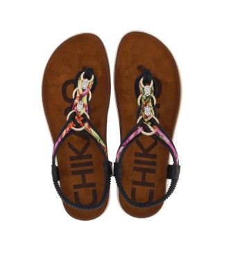 Chika10 Sandals Canelita 03 black