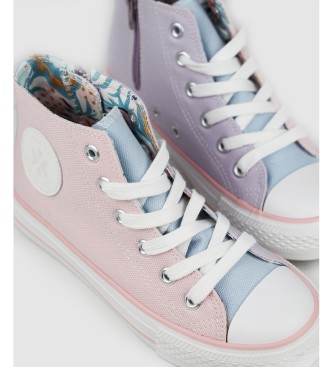 Chika10 City Kids 23 pink button up sneakers