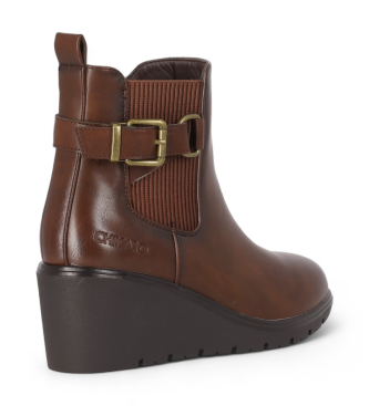 Chika10 Clakisa 01 braune Stiefelette