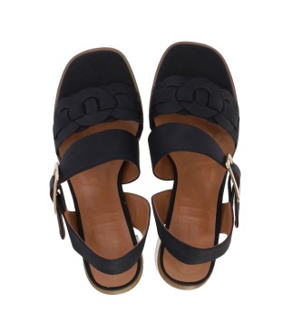 Chika10 Sandals Clarita 04 black -Heel height 8cm