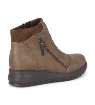 Chika10 Estepa 12 taupefarbene Ankle Boots