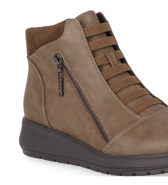 Chika10 Estepa 12 taupefarbene Ankle Boots