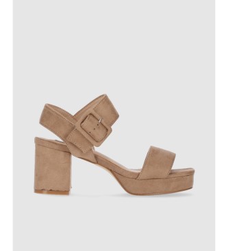 Chika10 Flora 12 Taupe Sandals