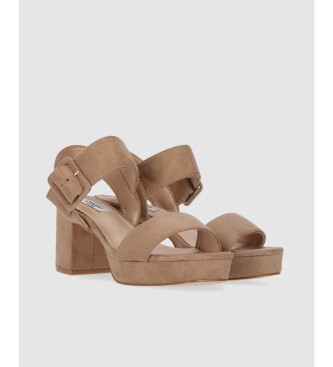 Chika10 Flora 12 Taupe Sandals