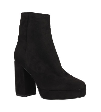 Chika10 Skórzane buty za kostkę Jasmin 06 Black