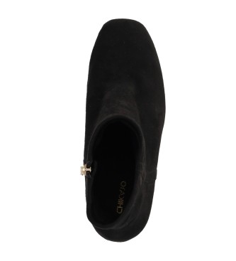 Chika10 Botins em pele Jasmin 06 Preto