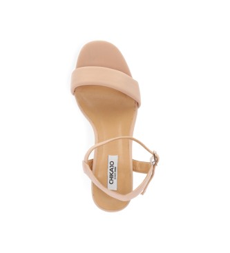 Chika10 Sandals Jolie 02 beige -Heel height 7cm
