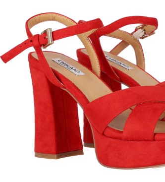 Chika10 Sandals Jolie 07 Red