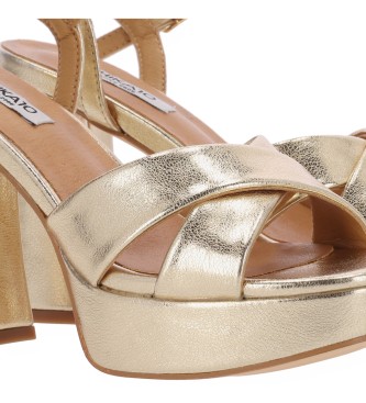 Chika10 Jolie 10 gouden sandalen -Hoogte hak 11cm