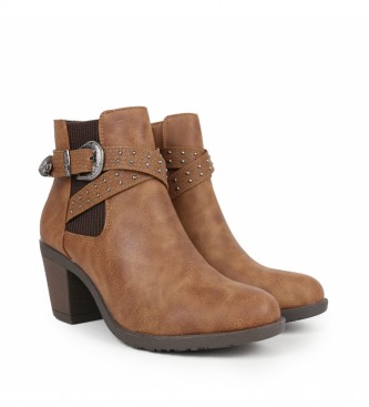 Chika10 Kurazo 20 leather ankle boots -Heel height: 7 cm