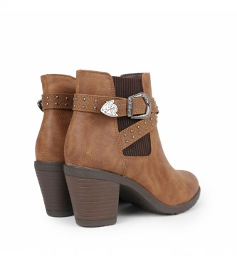 Chika10 Kurazo 20 leather ankle boots -Heel height: 7 cm