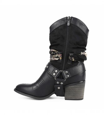 Chika10 Lily 12 boots black -Heel height: 7 cm