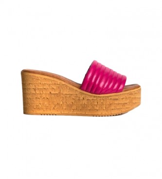 Chika10 Sandalias Menphis 02 fucsia -Altura cuña: 7 cm- - Tienda Esdemarca  moda, calzado y complementos - zapatos de marca y zapatillas de marca