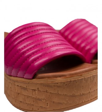 Chika10 Sandalias Menphis 02 fucsia -Altura cuña: 7 cm- - Tienda Esdemarca  moda, calzado y complementos - zapatos de marca y zapatillas de marca