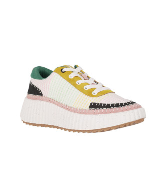 Chika10 Trainers Mow 01 wit, roze