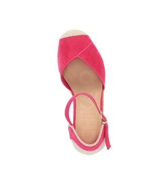 Chika10 Sandals Nadia 25 pink-Weight wedge 8cm