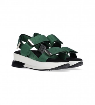Chika10 Sandals NEW AGORA 21 green - Height 5cm wedge
