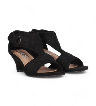 Chika10 Nieuwe sandalen Amira 02 zwart