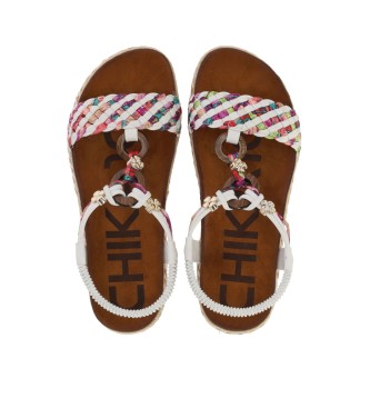 Chika10 Nieuwe sandalen Canela 01 wit