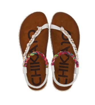 Chika10 Nieuwe sandalen Canela 02 wit