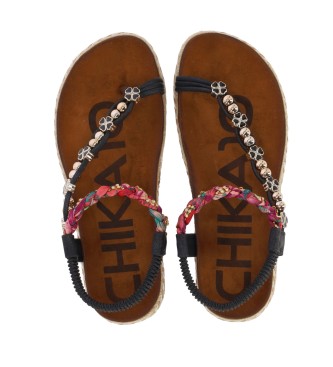 Chika10 Nieuwe sandalen Canela 02 zwart