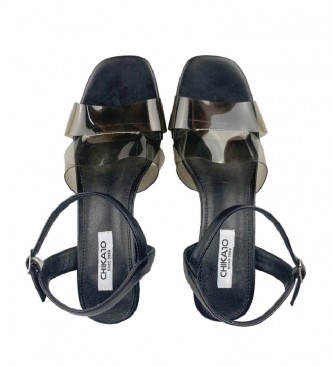 Chika10 Sandálias Noelia 10 preto -Calcanhar de altura: 6,5 cm