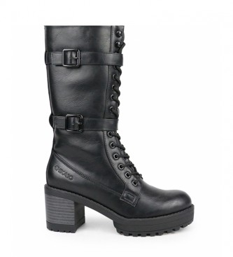 Chika10 Boots Pilar 12 black -Heel height 7 cm