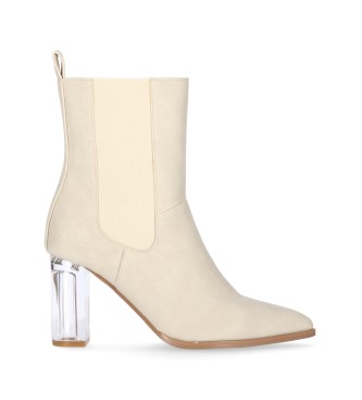 Chika10 Pride 03 Beige Ankle Boots