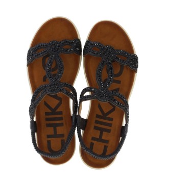 Chika10 Sandals Prinsesa 02 black