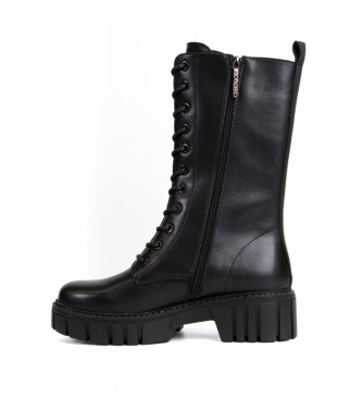 Chika10 Leather ankle boots Rockera 02 black