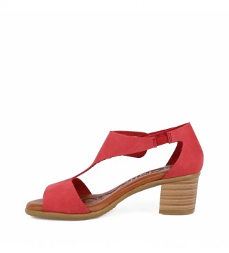 sandalias burdeos