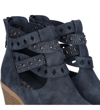 Chika10 TONIA 10 Ankle Boots Navy - Height 7cm heel 