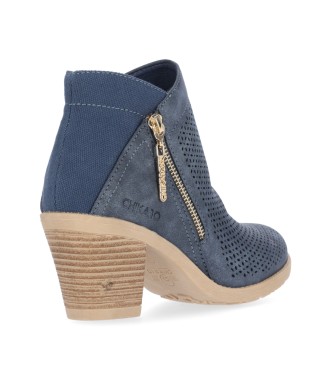 Chika10 Ankle Boots Tonia 12 Navy -Heel height 5cm