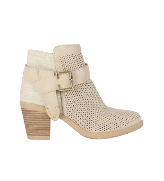 Chika10 Tonia 15 beige ankle boots