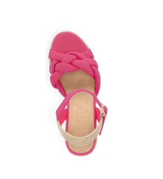 Chika10 Sandals Violet 08 pink -Height wedge 8cm