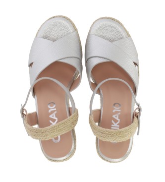 Chika10 Espadrilles Violet 12 silver -Height wedge 9cm