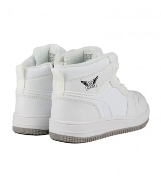 Chika10 Jordan Kids 01 White Sneakers with button fastening