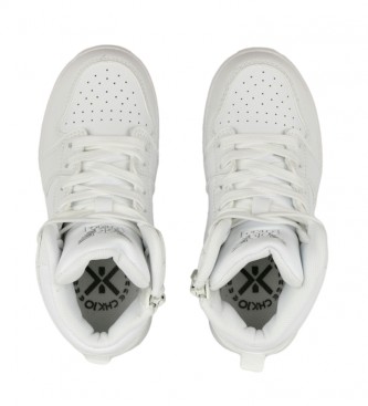 Chika10 Jordan Kids 01 White Sneakers with button fastening