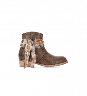 Chika10 Kids Lisy 12 Taupe Ankle Boots