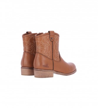 Chika10 Kids Lisy 17 light brown ankle boots
